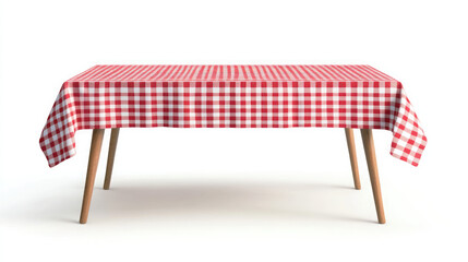 red and white table