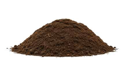 Rich mound of fertile soil
