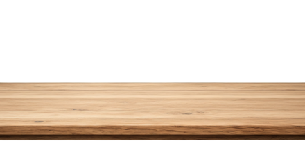 Wood table against a solid background