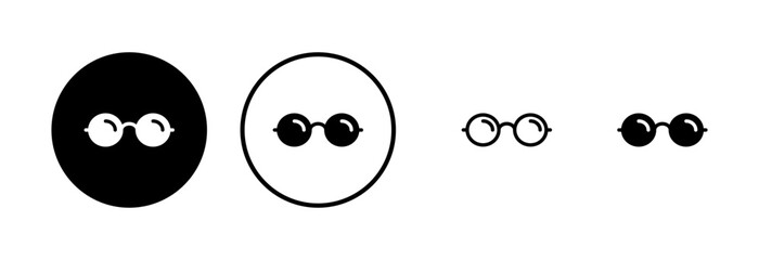 Glasses icon logo design. Glasses sign and symbol