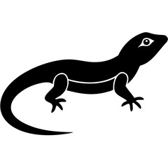 Creative details beautiful monitor lizard Vector Illustration