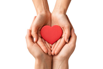 Obraz premium Loving Hands Protecting a Heart Symbol of Care