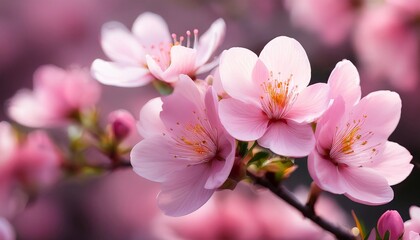Fototapeta premium beautiful pink flower blossom