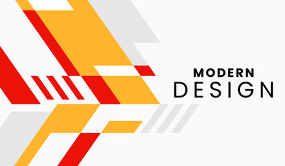 Red and yellow abstract geometric background vector illustration