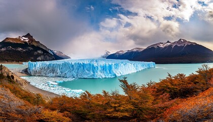 dramatic perito moreno glacier and lake lake argentina patagonia el calafate