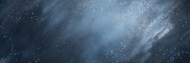 Fototapeta premium Dark Blue Pastel Glitter Texture With Sparkling Light And Shimmering Effect On Black Background