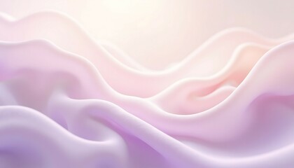 Obraz premium Abstract Silk Fabric Waves Background in Pastel Colors