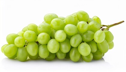 green grapes isolated on white background