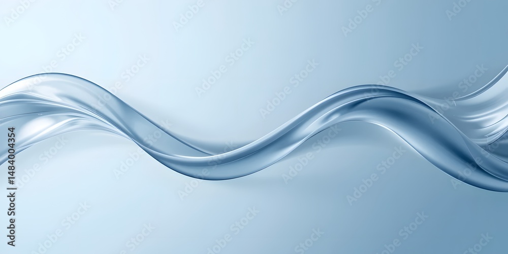 Aufkleber abstract liquid design. water motion concept, flowing fluid shapes shimmering surface texture. creat