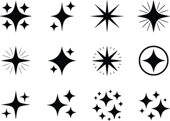 Striking Sparkle Shine Starburst Premium Icon Pack for Creative Projects