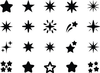 Striking Sparkle Shine Starburst Premium Icon Pack for Creative Projects