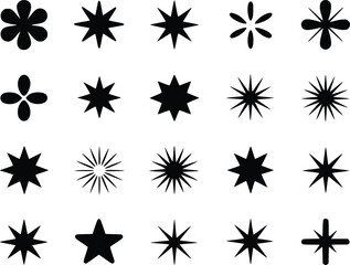 Striking Sparkle Shine Starburst Premium Icon Pack for Creative Projects