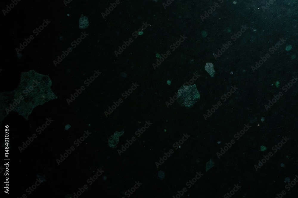 Aufkleber dark abstract background with floating particles in space