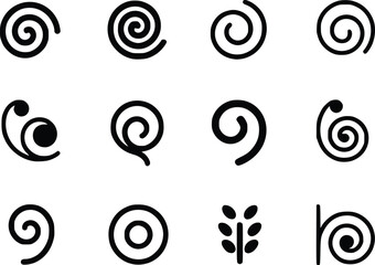 Elegant Swirls Flourishes Striking Decorative Artistic Icon 