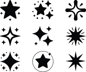 Striking Sparkle Shine Starburst Premium Icon Pack for Creative Projects