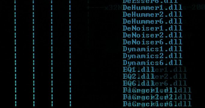 Computer system scan listing files on hard drive