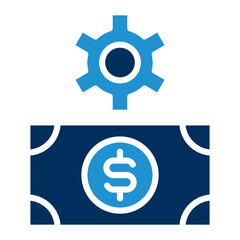 Money Management Blue Color Icon