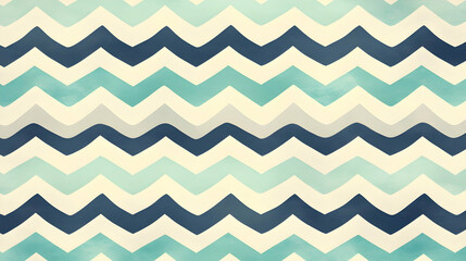 Modern watercolor zigzag pattern in shades of blue and gray creating seamless design