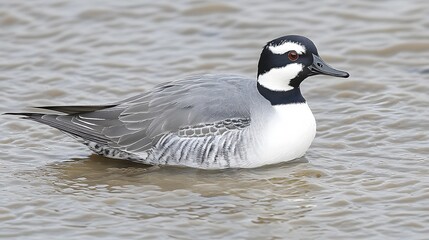 Fototapeta premium Stunning Steller's Eider Duck in Water, Wildlife Photography