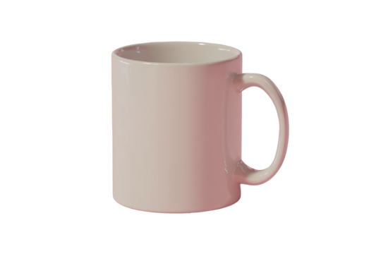 Pale Pink Mug On Transparent Background