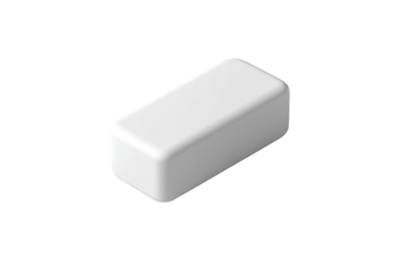 White Rounded Rectangle On Transparent Background