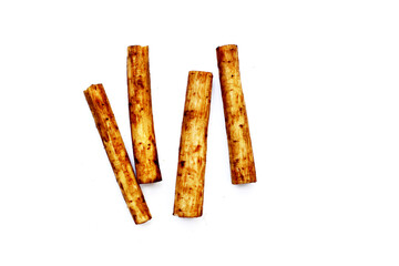 Fresh burdock roots or gobo roots