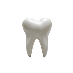 Single tooth on black background On Transparent Background