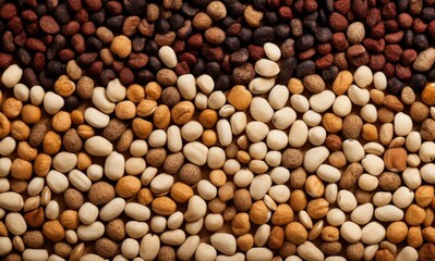 Colorful River Rocks: A close-up view showcasing an array of vibrant river rocks, smoothed by time and water, arranged in a gradient of color and texture, evokes a sense of natural artistry. 