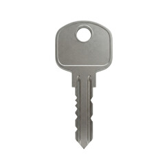Metallic key icon isolated on transparent background