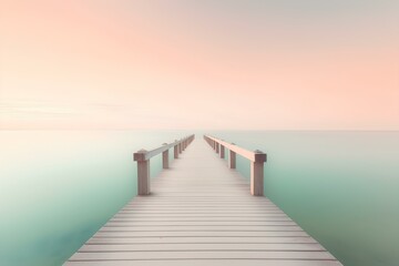 Fototapeta premium pier at sunset
