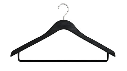 Premium Black Wooden Clothes Hanger with Non-Slip Bar – Heavy Duty Garment Organizer for Suits, Dresses, and Coats, Luxury Closet Storage Solution