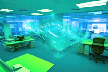 Holographic Circuit Board in Office