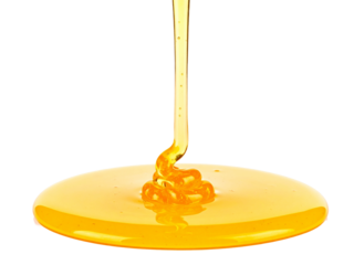 Stream of honey being poured, perfect for food and beverage advertising, cooking blogs, sweet treats promotions, and culinary design projects.
