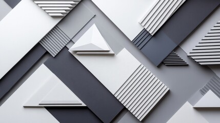 Obraz premium Abstract Geometric Shapes Composition