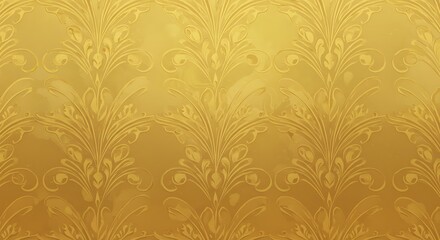 Fototapeta premium Golden Damask: Rich Texture, Elegant Design AI Generated