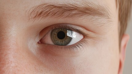 Obraz premium Digital interface with eye measurements for precision eyelid planning