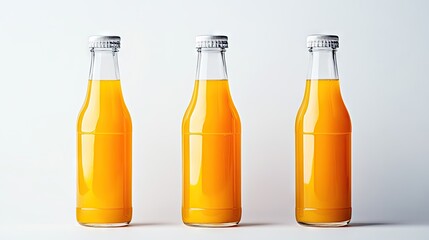 Juice bottle design with minimalist graphics and white space emphasis