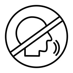 No Talking icon
