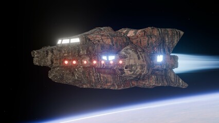 A science fiction video for techno accompaniment.