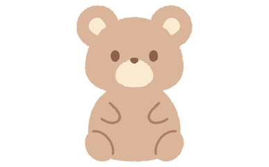シンプルでかわいいクマのイラスト