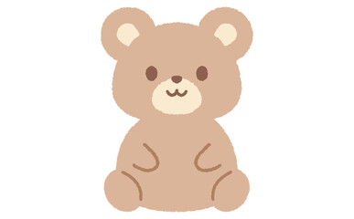 シンプルでかわいいクマのイラスト