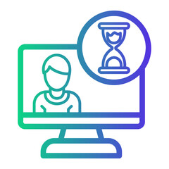 limit Line Gradient Icon