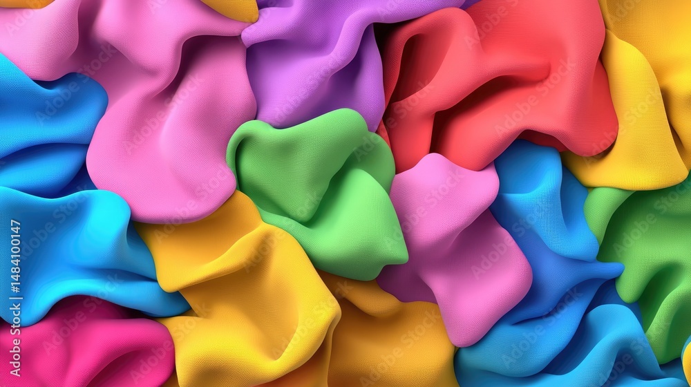 Poster Colorful pattern background with soft texture and gradients in vibrant modern hues