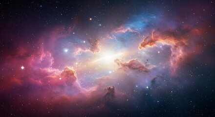 Cosmic Genesis: A Stellar 3D Render