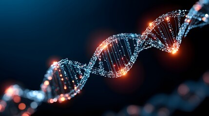 Exploring dna structures scientific research laboratory digital visualization high-tech environment close-up view molecular biology insights