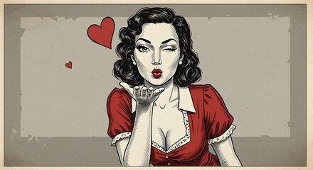 Crimson Kiss & Vintage Charm