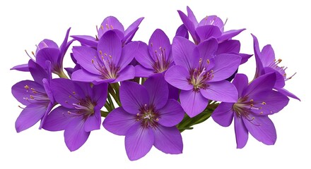 Vibrant Purple Flower Cluster: A Delicate Burst of Spring Color