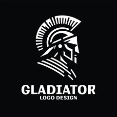 Fototapeta premium Gladiator Vector Logo Design