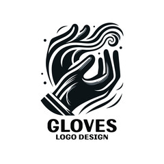 Fototapeta premium Gloves Vector Logo Design