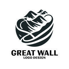 Great Wall Vector Logo Design